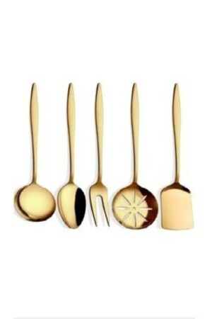 Carmen Mat Gold Titanyum Servis Takımı 5 Parça CMDSSÇ03 - BRONDOFF