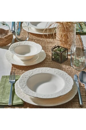 Carmina 24-teiliges Tafelservice aus Knochen für 6 Personen 8691850391114 - Güral Porselen