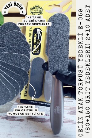 Çelik Topuk Törpüsü Yedekli E-059 - Nano Absolute