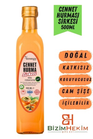 Cennet Hurması Sirkesi %100 Doğal Fermantasyon Koruyucusuz Katkısız 500 ml - Bizimhekim