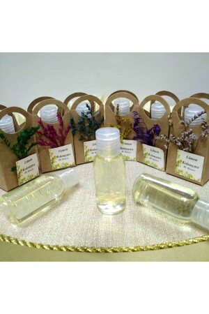 Çiçekli Kutularda 80° Limon Kolonyası Söz Nişan Kına Nikah Şekeri (30 Adet) MuratSüsÇiçekliKolonya30Adet - Murat Süs