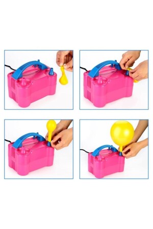 Çift Çıkışlı Elektrikli Balon Şişirme Makinası Kuz73005CNHan - 2