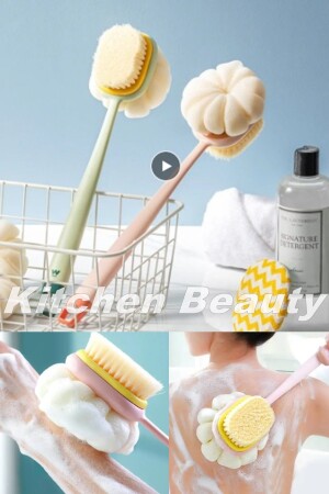 Çift Taraflı Banyo Sırt Kesesi Yumuşak Duş Lifi Banyo Hamam Lifi Vücut Kesesi Masajlı Banyo Kesesi - Kitchen Beauty