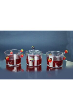 Çilek & Böğürtlen & Ahududu Figürlü 3’lü Reçel Kasesi ada743 - ADAMODART