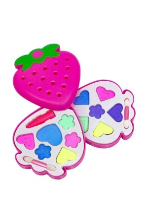 Çilek Kutulu Iki Katmanlı Makyaj Seti - Limon