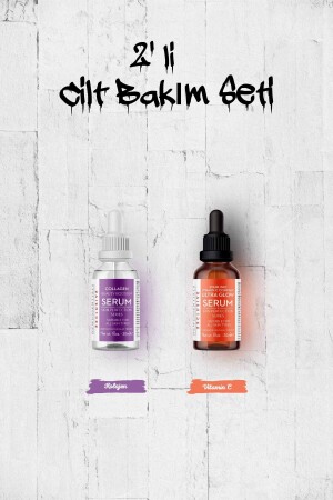 Cilt Tonu Eşitlemeye Yardımcı & Anti-Aging Etkili Cilt Bakım Seti (Vita-C - Kolajen) 8682079030427-2 - New Essentials