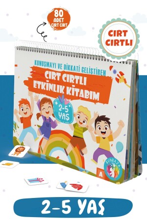 Cırt Cırtlı Etkinlik Ve Aktivite Kitabı 2-5 Yaş- Konuşma Ve Dikkat Geliştiren Eğlenceli Kitap - Bunbaza