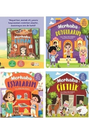 Cırt Cırtlı Hikaye Seti Merhaba Çiftlik - Duygularım - Orman - Eşyalarım 4 Kitap Set - Sincap Kitap