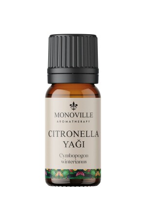 Citronella Uçucu Yağı 10 ml %100 Saf Ve Doğal ( Citronella Essential Oil ) - Monoville