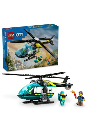 ® City Emergency Rescue Helicopter 60405 – Bauset für Kinder ab 6 Jahren (226 Teile) - Lego