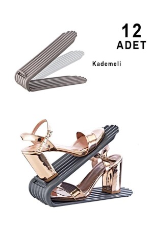 Clamp 12'li Set Ayarlanabilir Ayakkabı Rampası - Smartware