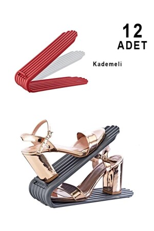 Clamp 12'li Set Ayarlanabilir Ayakkabı Rampası - Smartware