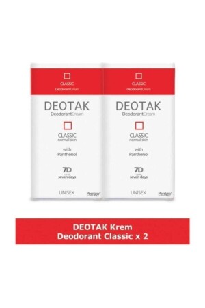 Classic Krem Deodorant 35 ml 2 Adet - Deotak