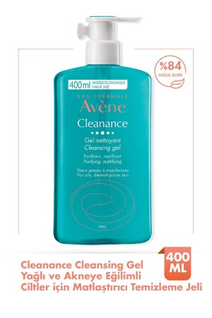 Cleanance Cleansing Gel Yağlı Ve Akneye Eğilimli Ciltler İçin Matlaştırıcı Temizleme Jeli 400 Ml - Avene
