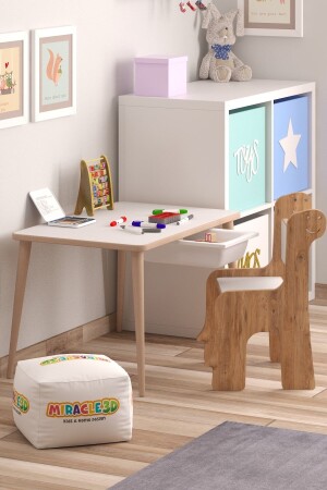 Çocuk Oyun Etkinlik Çalışma Masası Ve Sandalye, Aktivite Masası,yaz-sil Masa TYC00812051728 - 1