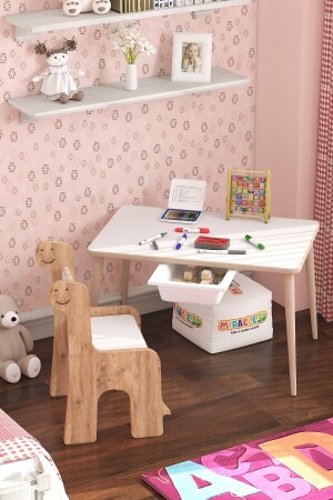 Çocuk Oyun Etkinlik Çalışma Masası Ve Sandalye, Aktivite Masası,yaz-sil Masa TYC00812051728 - 2