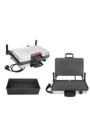 Çok Amaçlı Tost Lahmacun Ekmek Bazlama Ve Izgara Makinesi Ve Tavası Sv01tv02 - sevenlex