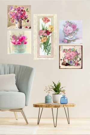 Collage Style 5 Parçalı MDF Tablo ATF144 - Cadran