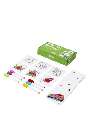 Color Me Memory Hafıza Ve Boyama Oyunu 3+ Yaş 60 adet Kart, 6 adet Silinebilir Kalem - 3