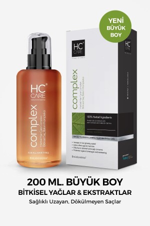 Complex Bitkisel Saç Bakım Kompleksi - 200 Ml Büyük Boy - Hc Care