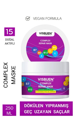 Complex Onarım Saç Maskesi 15 Doğal Aktifli Besleyici Güçlendirici Ve Nemlendirici Bakım Butter - 1