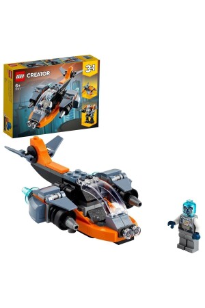 ® Creator 3’ü 1 Arada Siber İnsansız Hava Aracı 31111 - Oyuncak Yapım Seti (113 Parça) - Lego
