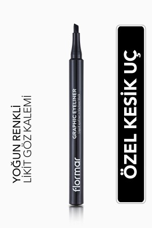 Cut-Tip Graphic Eye Pencil (schwarz) – Graphic Eyeliner – 001 Black – 8690604478507 - Flormar