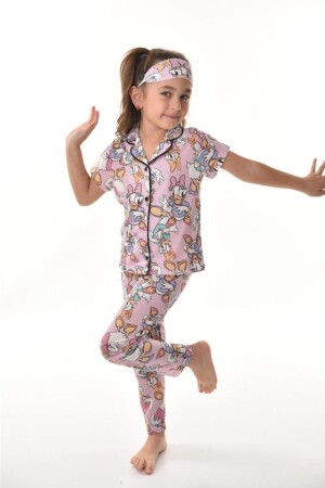 Daisy Duck Baskılı Kız Çocuk Pijama Takımı TDRKPTKCMPN01 - 1