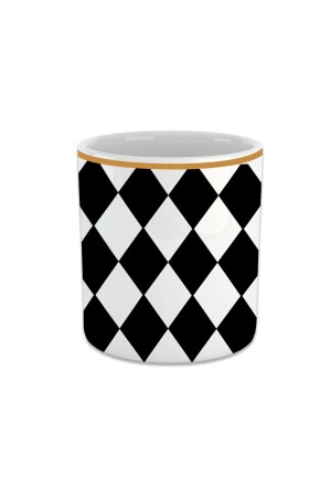 Damalı Espresso, Double Türk Kahvesi Fincanı - Kulpsuz Bardak Kahve Kupası FIN187 - Vivas