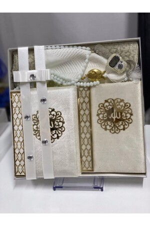 Damat Bohçası Seccade Kuran Tesbih Seti - Çeyizlik Setim