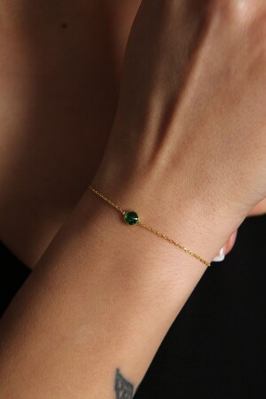 Damen-Armband aus 925er-Sterlingsilber mit einem einzigen Stein - Elika Silver