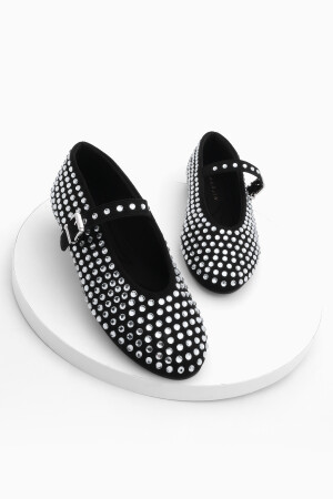 Damen-Ballerinas „Helm Stone“ Mary Jane Tevila Schwarz - Marjin