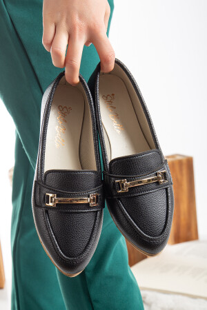 Damen-Ballerinas mit Schnalle, detailliert, stilvoll, bequem, orthopädisch, für den Alltag - Slipcat