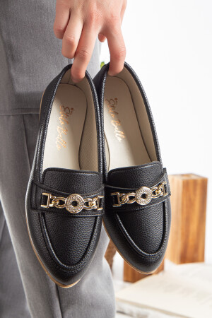 Damen-Ballerinas mit Schnalle, detailliert, stilvoll, bequem, orthopädisch, für den Alltag - Slipcat