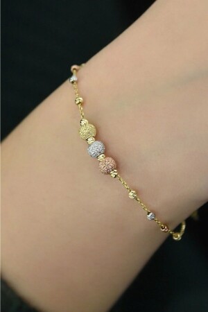 Damen-Glitzer-Dorica-Kugel-Armband aus 925er-Sterlingsilber PP4308 - Elika Silver