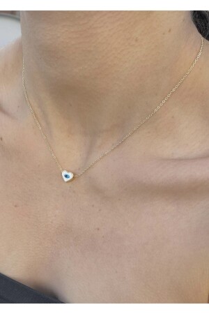 Damen-Halskette mit Augen-Herz-Figur - Takıtarzım