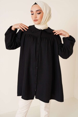 Damen-Hijab-Hemd mit Babykragen vl-bytgml47 - 1