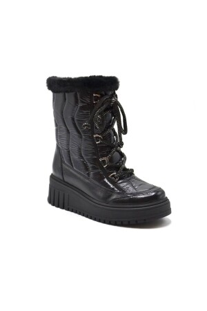 Damen-Schneestiefel Lackleder Schwarz 23080002K - Venüs