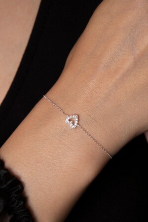 Damenarmband aus 925er-Sterlingsilber, Herzmodell - Elika Silver