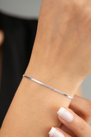 Damenarmband aus 925er-Sterlingsilber, Modell Fuchsschwanz - Elika Silver