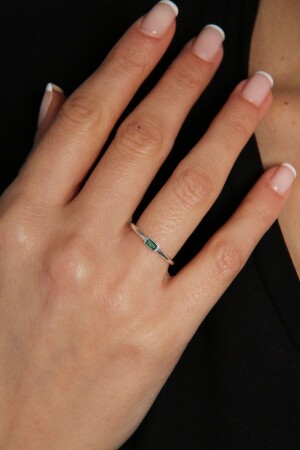 Damenring aus 925er-Sterlingsilber, elegantes Modell „Stony“. - Elika Silver