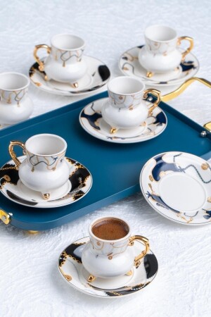 Day Dream Set mit 6 Porzellan-Kaffeetassen MXG-011835/12 - ACAR