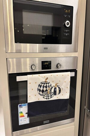 Dekoratif Mutfak Pamuklu Fırın Havlusu Özel Desenli Damalı Model 35x50 Cm Yıkanabilir Pamuklu Ürün - Dekomod