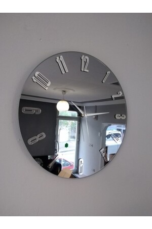 Dekorative Wanduhr mit echtem Spiegel (40 cm) özay24 - harika crown