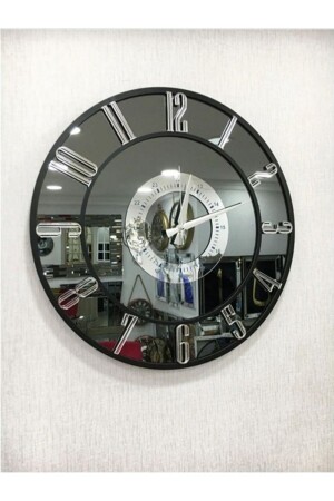 Dekorative Wanduhr mit echtem Spiegel (50 cm) - Harika Crown