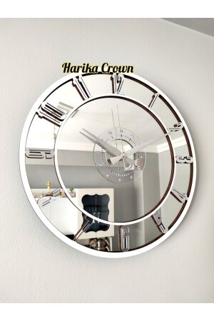 DEKORATIVE WANDUHR MIT ECHTEM SPIEGEL (50 cm) - Harika Crown