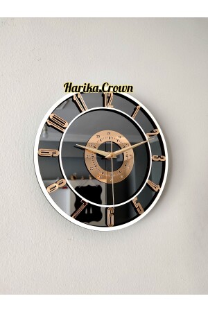 Dekorative Wanduhr (Tisch- oder Wanduhr) mit echtem Spiegel 25 cm - Harika Crown