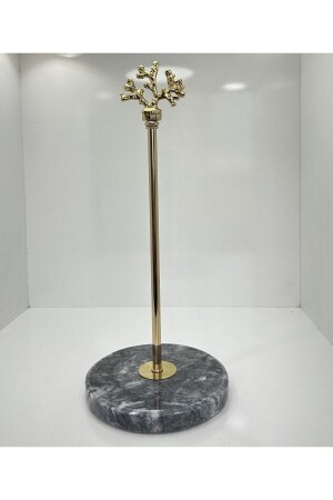 Dekorativer Rollenpapierhandtuchhalter aus natürlichem Marmor für Badezimmer – Küchenorganisator 2022–03 - bemdesign