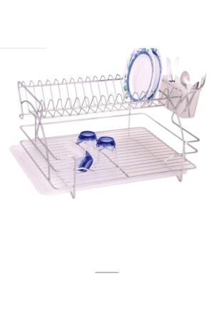 Deluxe-Geschirrständer mit 2 Ebenen 2023ece - Genel Markalar