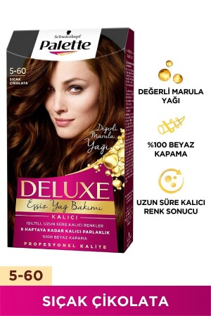 DELUXE HAARFÄRBE 5-60 HEISSE SCHOKOLADE - Palette